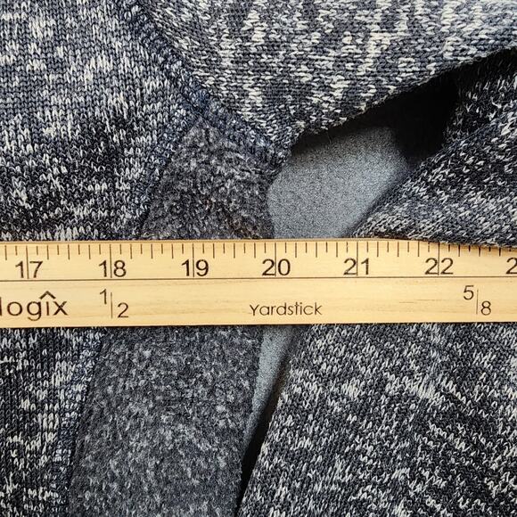 BKE Mens Sweater Large Grey Heathered 1/4 Snap Stretch Long Sleeve Preppy Casual - Picture 4 of 13